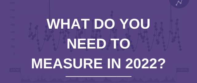 What do you need to measure in 2022?